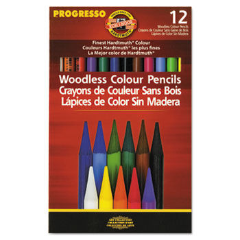 Progresso Woodless Color Pencils, Assorted