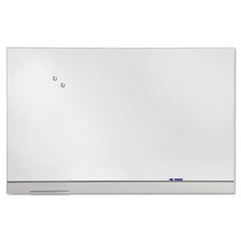 Magnetic Dry Erase Board, Coated Steel, 72 x 46, Aluminum Frame