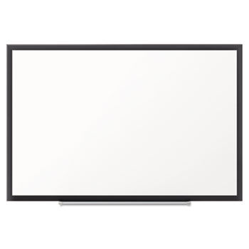 Standard Melamine Whiteboard, 48 x 36, Black Aluminum Frame