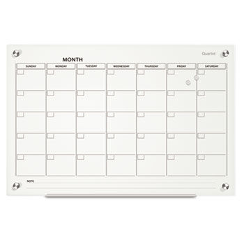 Infinity Magnetic Glass Calendar Board, 36 x 24