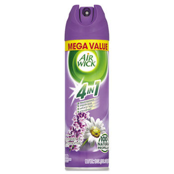 MEGA-SIZE 4 in 1 Aerosol Air Freshener, 18 oz Aerosol, Lavender & Chamomile