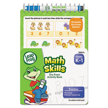 LeapFrog Mini Dry Erase Book, Math Skills, Grades K-1, 8 Pages