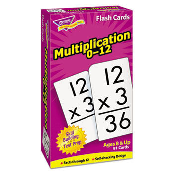 Skill Drill Flash Cards, 3 x 6, Multiplication