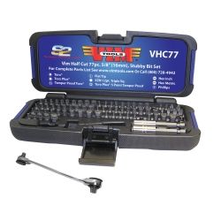 77 Piece Half Cut Stubby Bit Set