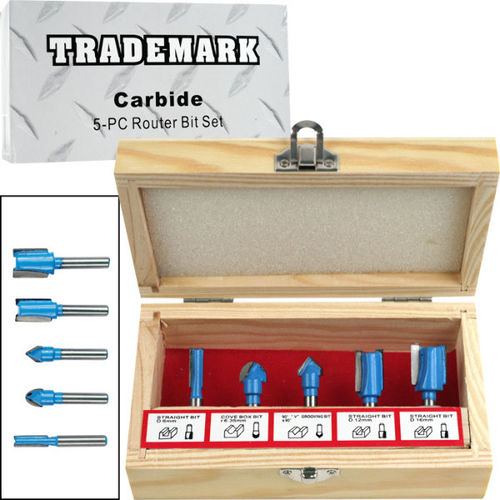 Tools Carbide Router Bit Set - 5 pc.