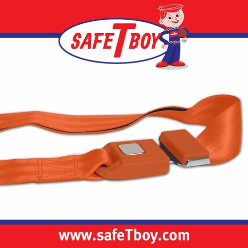 2pt Orange Lap Belt Standard Buckle - Each