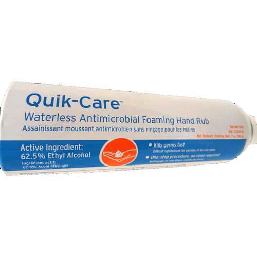 Ecolab Quik-Care Waterless Antimicrobial Foaming Hand Rinse (62.5% Ethyl Alcohol) 7 Oz Can Each