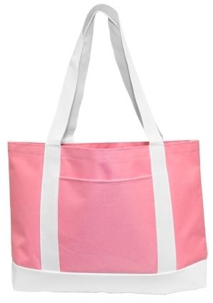 Cruiser Tote Pink White Case Pack 48