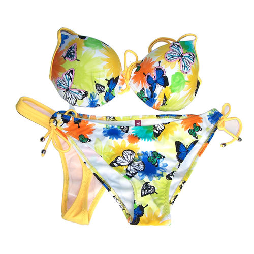 WH Butterfly Printed Padded Bikini Swimsuit/Swimwear