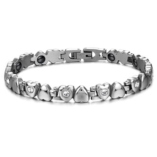 Titanium Steel Heart Chain Bracelet