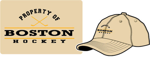 Property of Boston Hockey"" baseball cap Case Pack 24