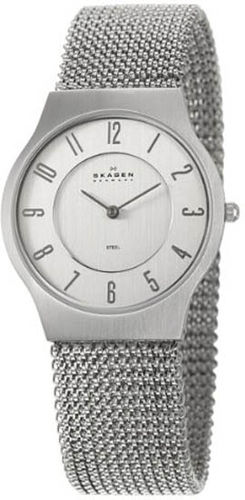 Mens Watch Skagen 233LSS3L  Stainless Steel Case Mesh Bracelet Silver Tone Dial