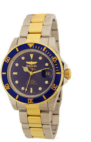 Mens Watch Invicta 8928C Pro Diver Two Tone Stainless Steel Pro Diver Blue Dial