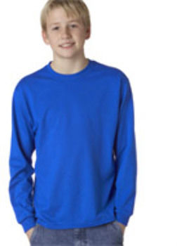 Jerzees Youth Heavyweight BlendLong-Sleeve T-Shirt Royal S