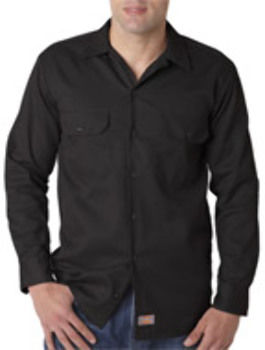 Dickies Adult Long-Sleeve Work Shirt Black XL