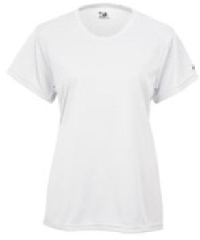 Badger B-Core Girls Tee White M