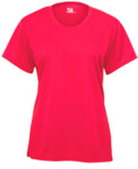 Badger B-Core Girls Tee Hot Coral S