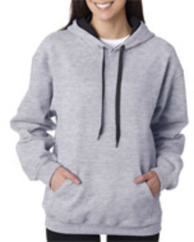 Gildan Adult Hooded Sweatshirt Sport Grey/ Black (90/10) 2XL