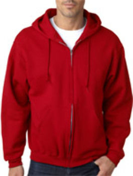 Jerzees Adult Hooded Sweatshirt True Red XL