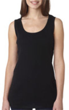 Bella+Canvas Missy Wide-Strap Baby Rib Tank Black XL