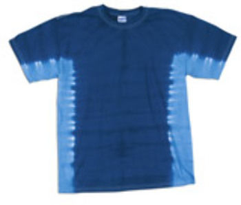 Gildan Tie-Dye Youth T-Bone Tie-Dye Tee, Navy/ Columbia Blue, M