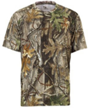 Badger Adult B-Core Short-Sleeve Performance Tee Force/ Camo 2XL