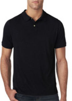 Next Level Men's Slub Polo Black S