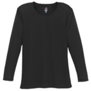 Badger Ladies' B-Dry Core Long-Sleeve Tee Black L