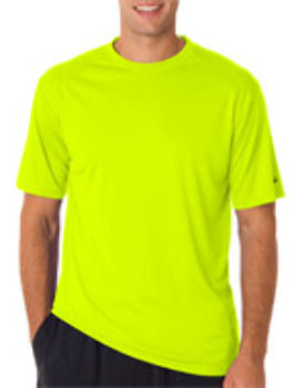 Badger Adult B-Core Short-Sleeve Performance Tee Safety Yellow Green 4XL