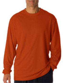 Badger Adult B-Core Long-Sleeve Performance Tee Texas Orange 2XL