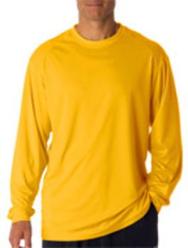 Badger Adult B-Core Long-Sleeve Performance Tee Gold S