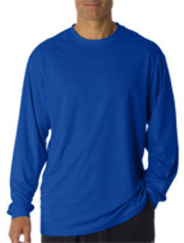 Badger Adult B-Core Long-Sleeve Performance Tee Royal 4XL