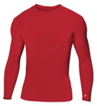 Badger Adult B-Fit Long-Sleeve Tee Red M