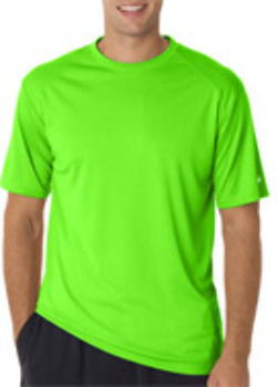 Badger Adult B-Core Short-Sleeve Performance Tee Lime 2XL