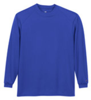 Badger Performance Mock Tee Royal L