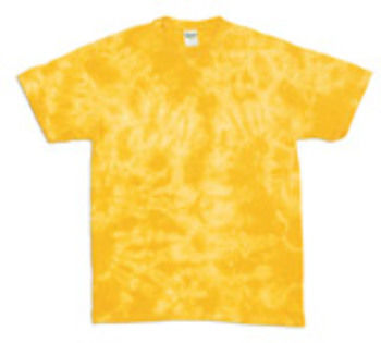 Gildan Tie-Dye Youth Crystal Tie-Dye Tee, Crystal Gold, S