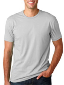 Next Level Premium Fitted Short-Sleeve Crew Light Grey 3XL