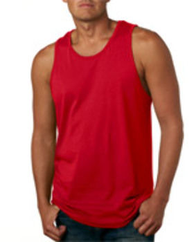 Next Level Men's Jersey Tank Red 2XL