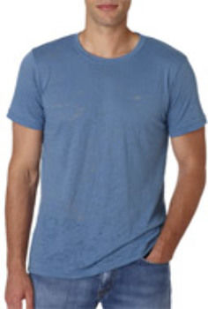 Bella+Canvas Men's Burnout Tee Steel Blue 2XL