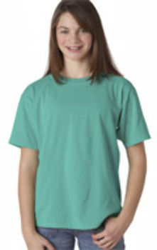 Chouinard Youth Ring-Spun Cotton Tee, Seafoam PgmDye, L