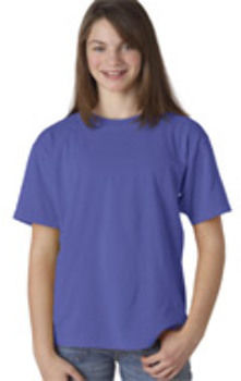 Chouinard Youth Ring-Spun Cotton Tee, Periwinkle PgmDye, L