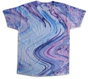 tie dye Youth Tie-Dyed Cotton Tee, Marble, S