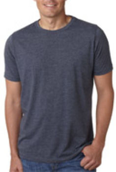 Next Level Men's Poly/Cotton Tee Antique Denim S