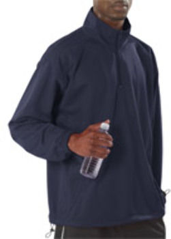 Badger Adult BT5 1/4 Zip Windshirt, Navy, 3XL