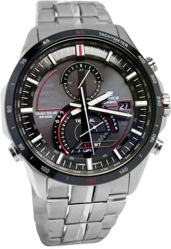 Mens Watch Casio EQSA500DB-1A Edifice Edifice Tough Solar Chronograph Stainless