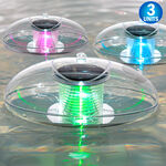 Solar Powered LED Floating Pool Lights - 3PC -  Waterproof, Color Changing, Rechargeable Orbs for Swimming Pools, Ponds, Gardens, and Patios - Portable, Automatic, Wireless for Night Swimming, Pool Parties, and Outdoor Decorations