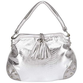 Gigi Chantal&trade; Silver Purse with Tasselsgigi 