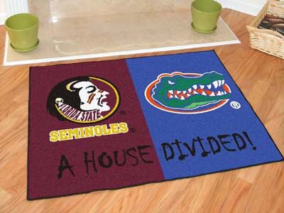 Seminoles - Florida House Divided Rugs 34""x45""seminoles 