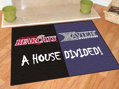 xavier/cincinnati House Divided Rugs 34""x45""xaviercincinnati 