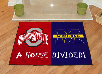 Ohio State - Michigan House Divided Rugs 34""x45""ohio 